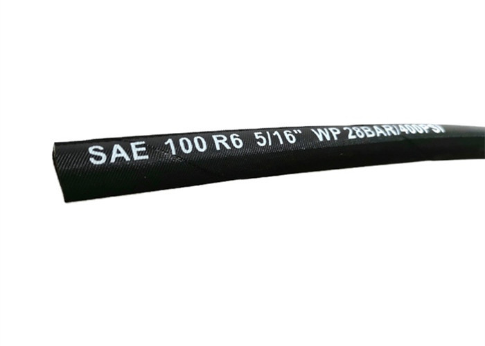 Industrial SAE 100 R6 3/4 Inch Excavator Hydraulic Hoses , Wire Reinforced Hose